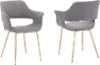 Gigi Gray Dining Room Arm Chair (Set of 2)