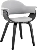 LCADCHBLGR Adalyn Gray and Black Dining Room Chair