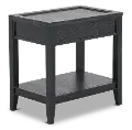 Callahan Black Chairside Table