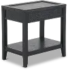 Callahan Domino Black Chairside Table