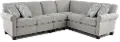 Titan Silver Gray 3 Piece Sectional