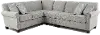 Titan Silver Gray 3 Piece Sectional