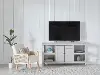 Reagan Dove White 66 TV Stand