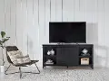 Reagan 66 Raven Black TV Stand