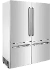RBIV-304-60 ZLINE 60 32.2 cu ft 4-Door French Door Refrigerator - Built-In Counter Depth Stainless Steel