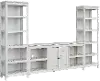 Reagan 120 Dove White Entertainment Wall