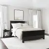 Oak Park Black Queen Bed & Nightstand
