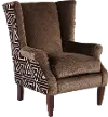 Bungalow Brown Wingback Chair