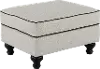 Market 1 Off White and Black Ottoman