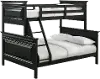 Calloway Black Twin-over-Full Bunk Bed
