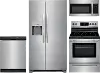 KIT Frigidaire 4 Piece Electric Kitchen Appliance Package - Stainless Steel