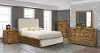 Olathe Natural and Linen 4 Piece Queen Bedroom Set