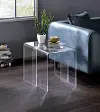 A La Carte Acrylic Nesting Accent Tables, Set of 2
