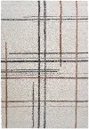 Granada 5 x 8 Plaid Rust and Ivory Area Rug