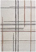 Granada 8 x 10 Plaid Rust and Ivory Area Rug