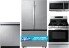 KIT Samsung 4 Piece Gas Kitchen Appliance Package - Stainless Steel