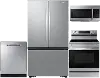 KIT Samsung 4 Piece Electric Kitchen Appliance Package - Stainless Steel
