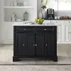 CF3021-BK Avery Black Kitchen Island
