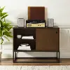 CF1142BR-MB Byron Media Console with Black Base