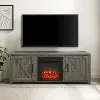 KF100758GW Gordon 58 Graywash TV Stand with Fireplace