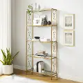 CF1410-GL Helena Elegant Gold Bookshelf