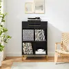 KF13122BK-BK Juno Black Storage Cube Bookcase with Speaker