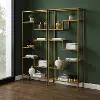 KF13051GL Sloane 2-Piece Gold Metal Bookshelf Set
