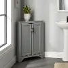 CF7031-GY Tara Gray Corner Storage Cabinet