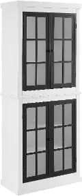 KF33023-WH Cecily White Tall Storage Cabinet