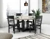 Torrance Warm Sand 5 Piece 62 Round Dining Room Set