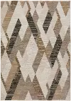 DZ5PU8X10 Denizi 8 x 10 Geometric Putty Area Rug