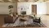 DZ6MN5X8 Denizi 5 x 8 Abstract Midnight Area Rug