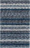 JP1IN8X10 Joplin 8 x 10 Striped Shag Indigo Blue Area Rug