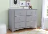 Universal Gray 6-Drawer Dresser