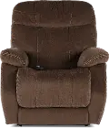 Velvety Mink Brown Power Lift Recliner