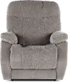 Velvety Natural Beige Power Lift Recliner