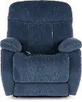 Velvety Navy Blue Power Lift Recliner