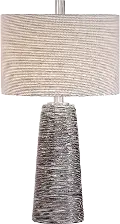 Rustic Bronze and Gray Table Lamp