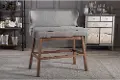 122-6753-RCW Gradisca Gray Bar Height Dining Bench