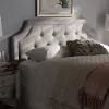 134-7262-RCW Mars Grayish Beige Upholstered King Headboard