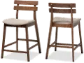 159-9697-RCW Larine Light Gray Counter Height Stool (Set of 2)