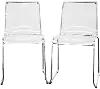 49-3417-RCW Lino Acrylic Dining Room Chair (Set of 2)