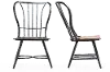 113-6128-RCW Longford Black Metal Dining Room Chair (Set of 2)