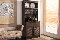 119-6493-RCW Agni Dark Brown Buffet and Hutch