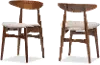 126-6939-RCW Flora Light Gray Dining Room Chair (Set of 2)