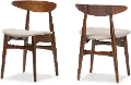 126-6939-RCW Flora Light Gray Dining Room Chair (Set of 2)