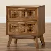 201-12260-RCW Baden Natural Rattan 2-Drawer Nightstand