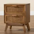 201-12260-RCW Baden Natural Rattan 2-Drawer Nightstand
