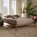 156-9471-RCW Iseline Ash Walnut Full Platform Bed with Turned Legs
