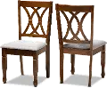 165-10548-RCW Augustine Brown Dining Room Chair (Set of 2)